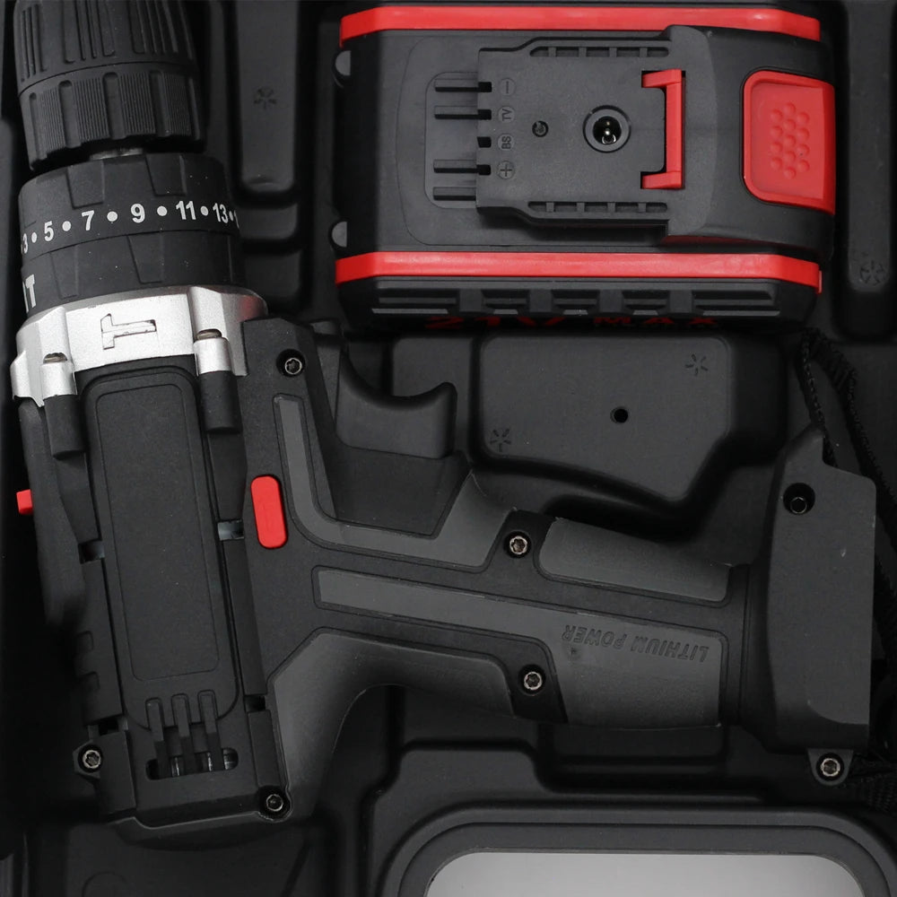 Hardware Power Tool Combo Kit Cordless Electric Drill Machine Screwdriver Other Tools Box Set Power Drills