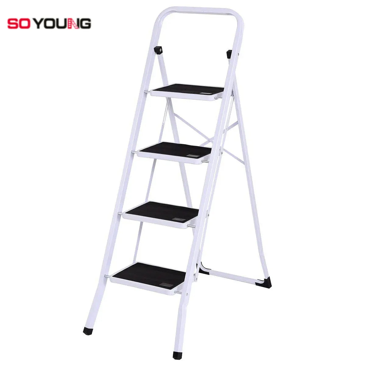 Foldable Household Steel Ladder with Anti-slip Pedals, Bearing Capacity 150kg, 1/2/3/4/5 Steps, for Indoor and Outdoor Use