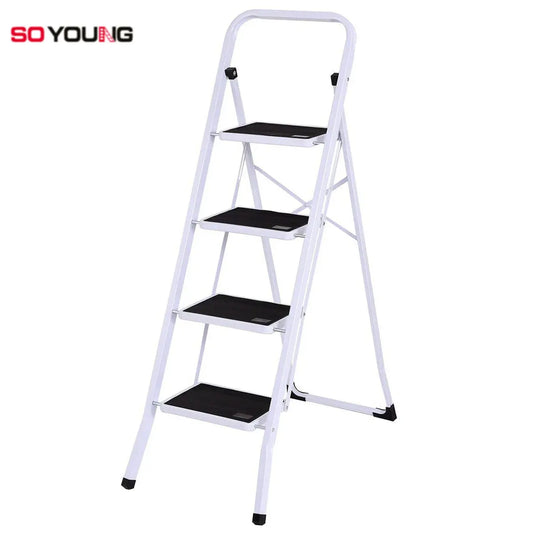 Foldable Household Steel Ladder with Anti-slip Pedals, Bearing Capacity 150kg, 1/2/3/4/5 Steps, for Indoor and Outdoor Use