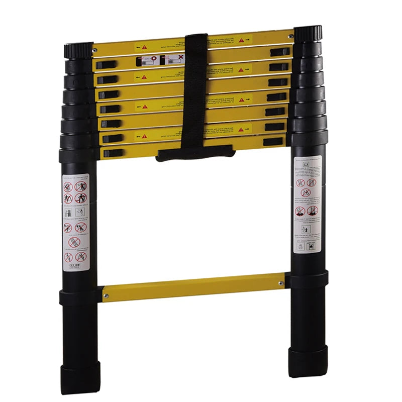 Popular New Aluminum Telescopic Ladder 225 Lbs 2.6m Multi Purpose Industrial Ladder With En131