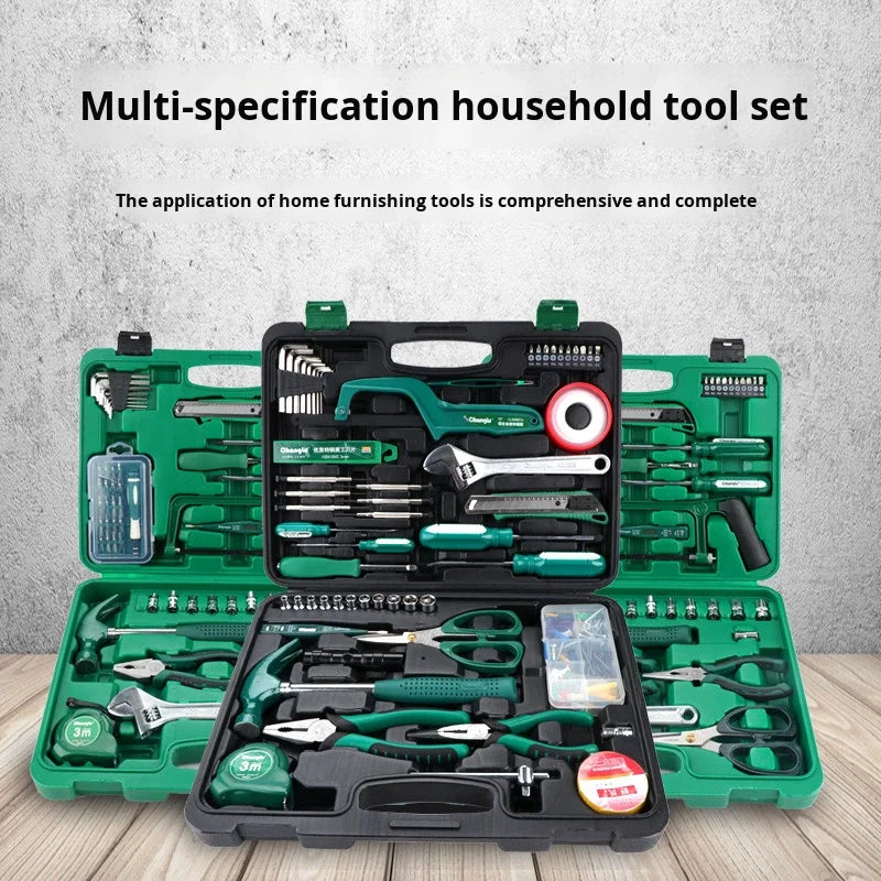 PEIFENG 12 16-123 Piece Household Universal Manual Carbon Steel Kit Handles Customizable Hand Hardware Set Hard Case OEM