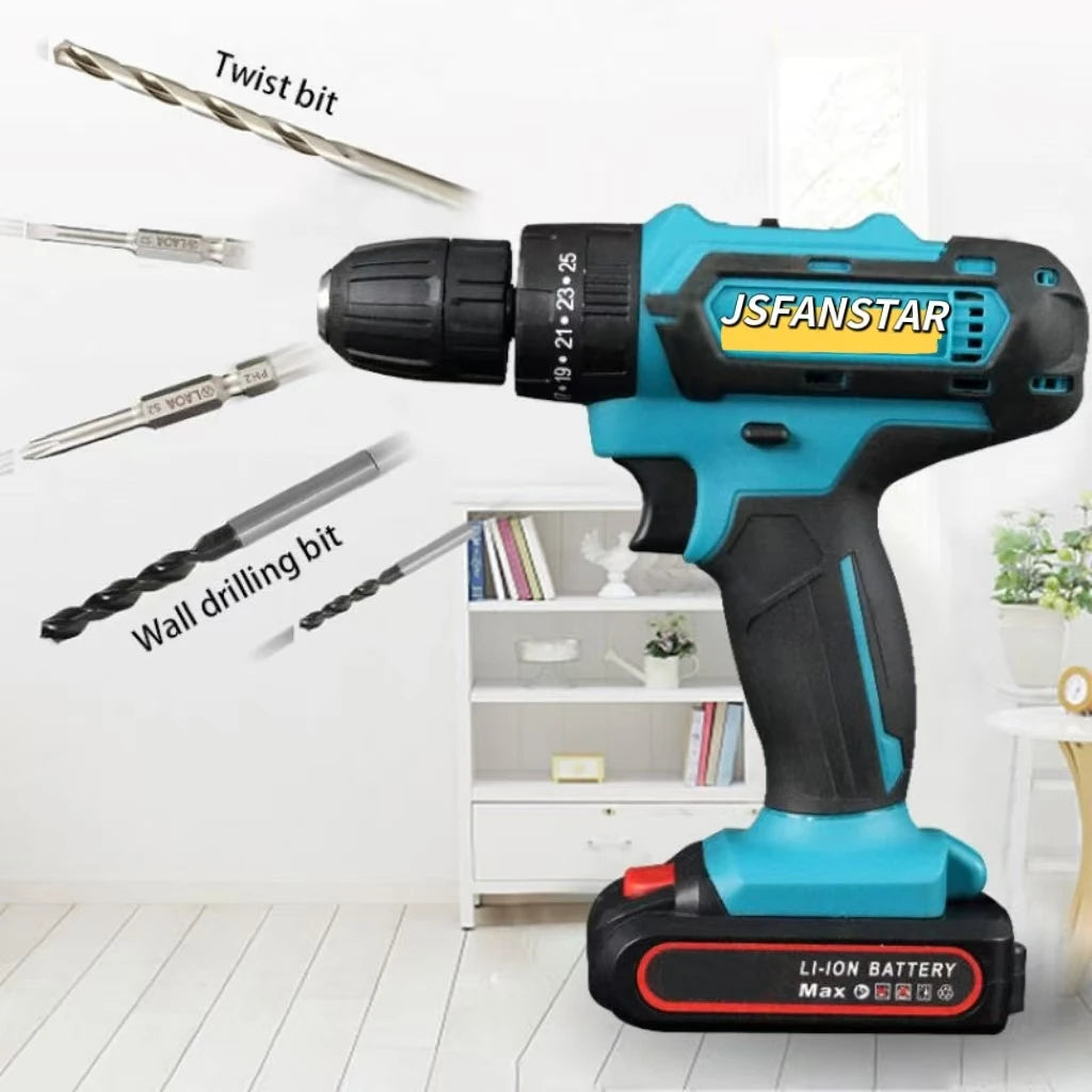 Brush Motor Cheap Cordless Drill Motor Kit Power Tool Set Rechargeable Battery
