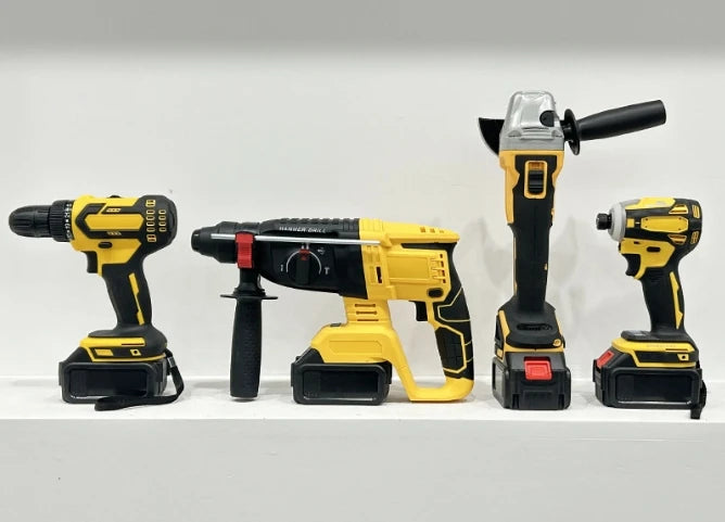 21v Lithium Battery Cordless Electric Drill Power Drilling Machines Brushless Drill Tools Combo Set Power Tool Combo