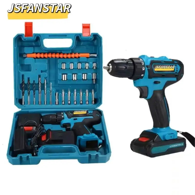 Brush Motor Cheap Cordless Drill Motor Kit Power Tool Set Rechargeable Battery