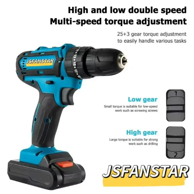 Brush Motor Cheap Cordless Drill Motor Kit Power Tool Set Rechargeable Battery