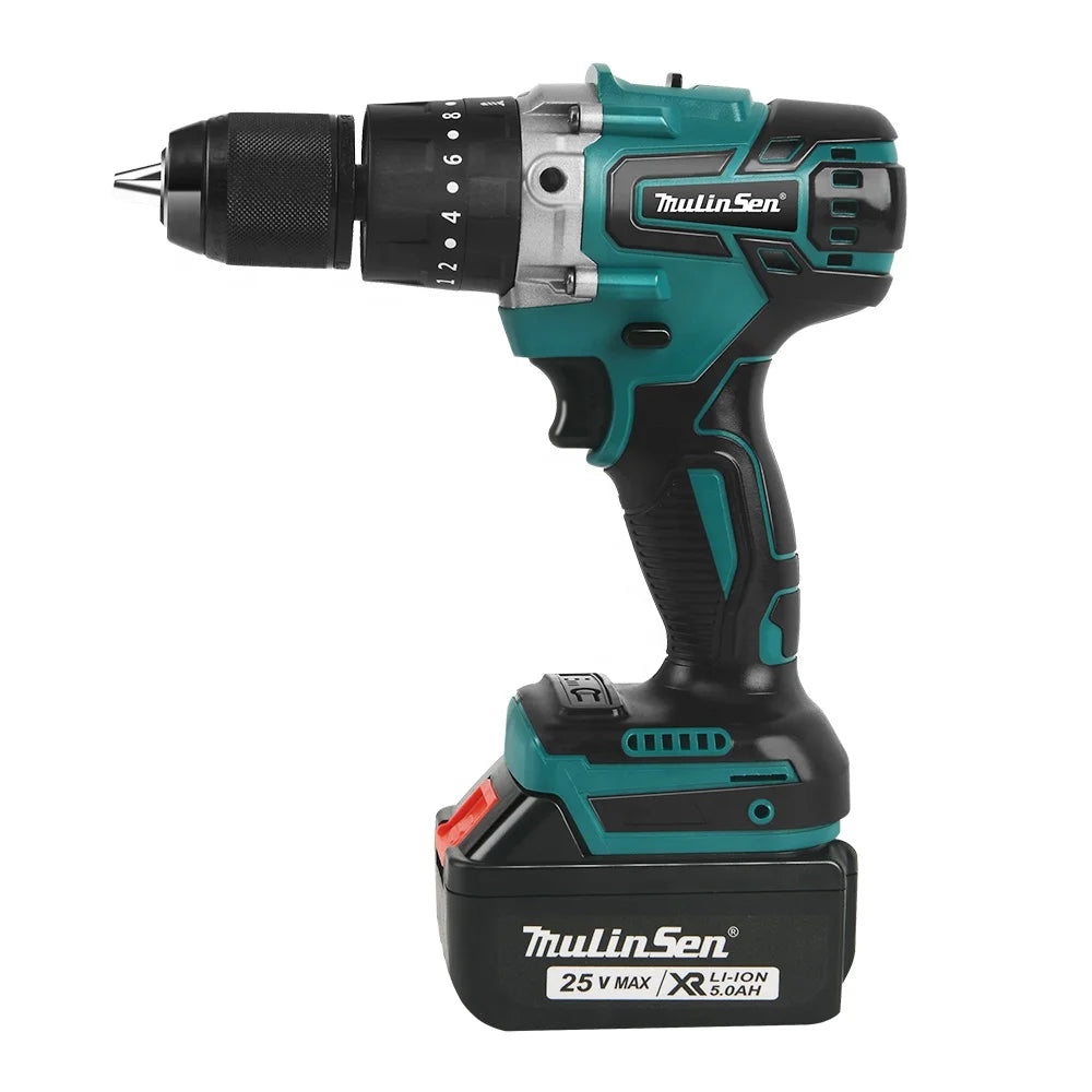Mulinsen 21V Portable Lithium Mini Power Accessories Cordless Impact Drill Power Tools Sets