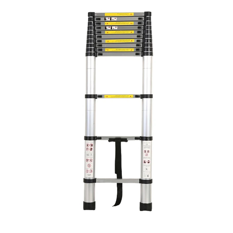 High Performance 2.9m Telescopic Ladder Aluminum 225 Lbs Retractable Stairs for Household Ladder
