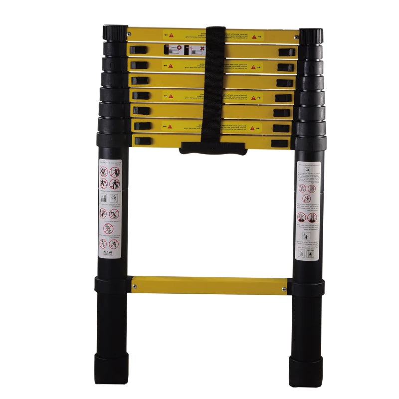 Popular New Aluminum Telescopic Ladder 225 Lbs 2.6m Multi Purpose Industrial Ladder With En131