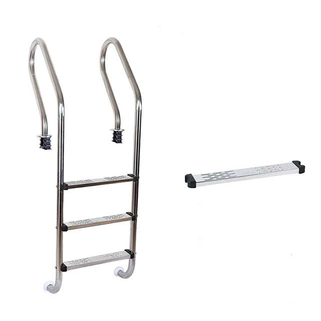 Factory Wholesale Swimming Pool Ladder 2/3/4/5 Step Handrail Stainless Steel Swimming Pool Escalator