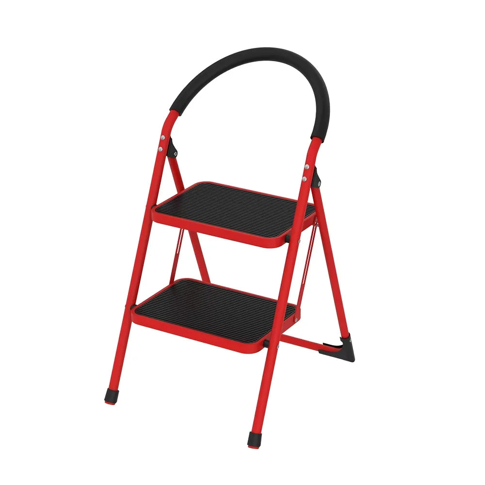 Wholesale DDP 3 Portable Lightweight Foldable Steel Ladder with Auto-Lock Modern Design Insulation Low Price