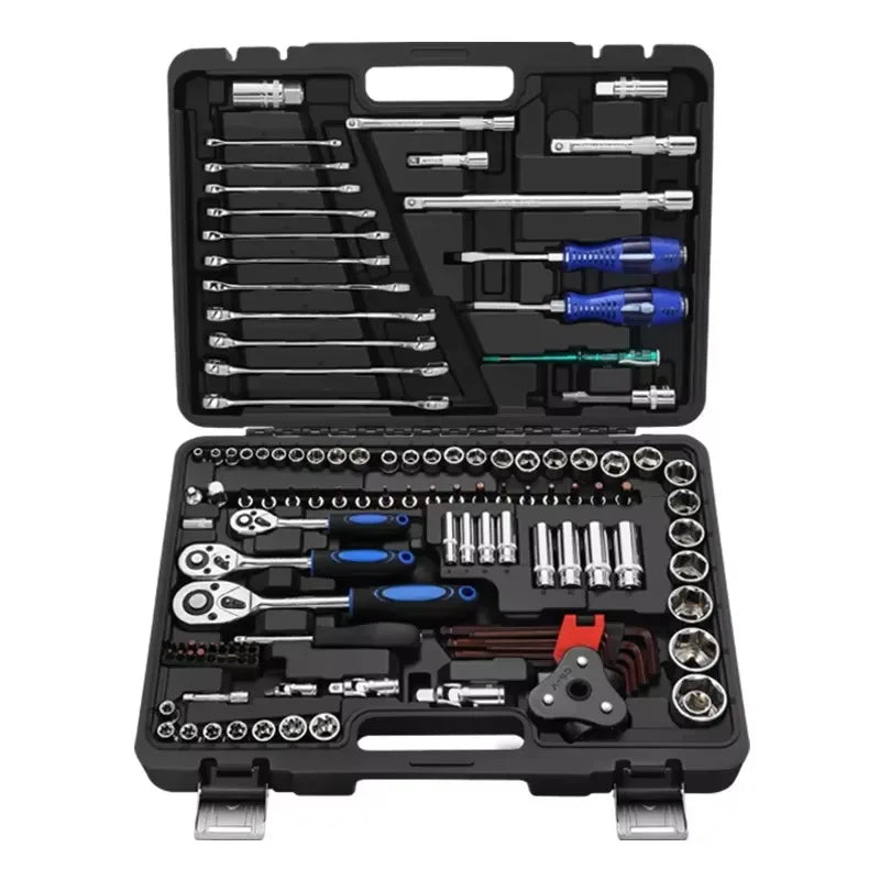 Car Mechanics Auto Repair Herramientas Kit Spanner Tools Set Box Hand Tools Socket Wrench Set Tool Kit Socket Sets