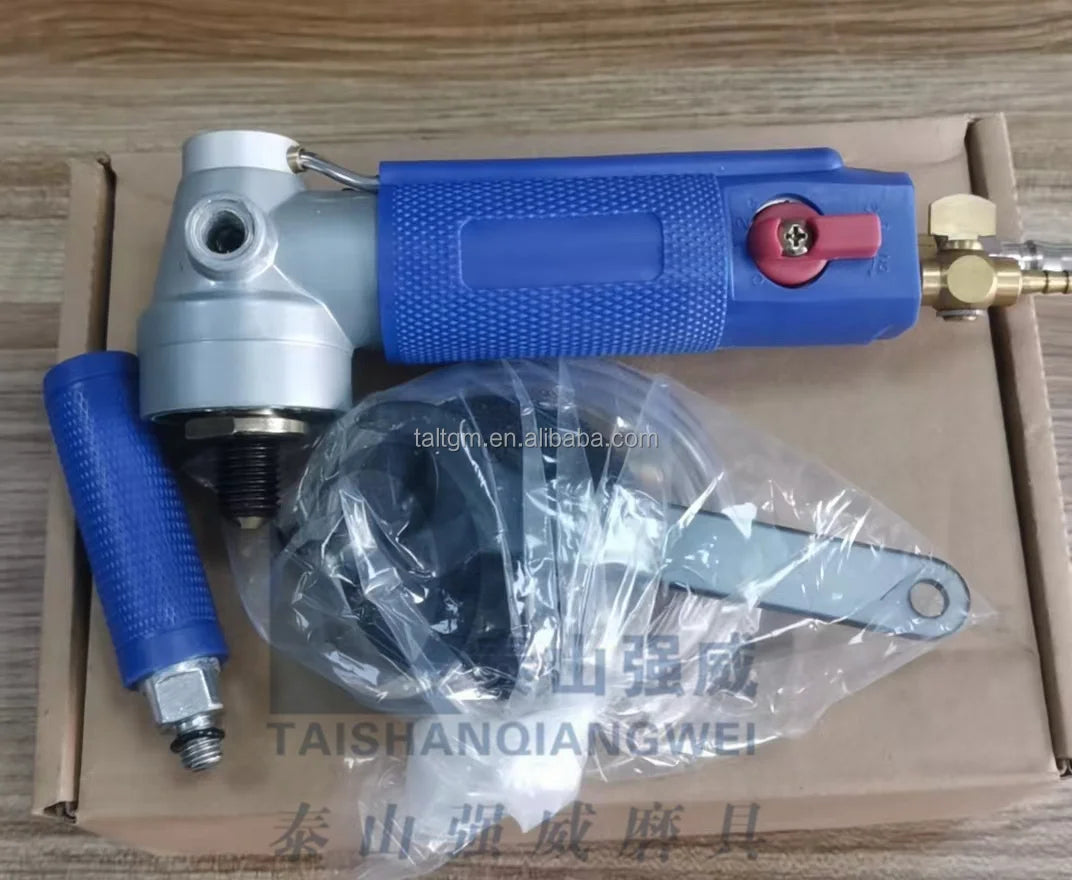 Side Exhaust air Polisher Different Speed Pneumatic Tool air Angle Grinder for Wet Flexible Polishing Pad Grinding Tools