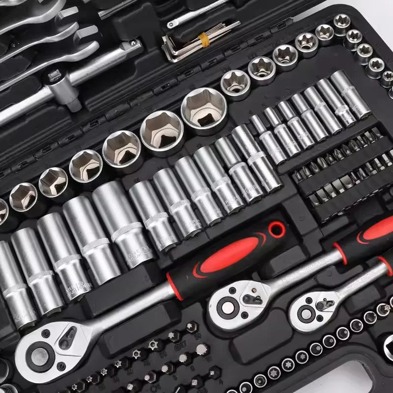 216pcs 35K Combination Spanner Box Profession Tool Socket Set Multifunction Wrench Kit for Car Repair Other Hand Tools Sets