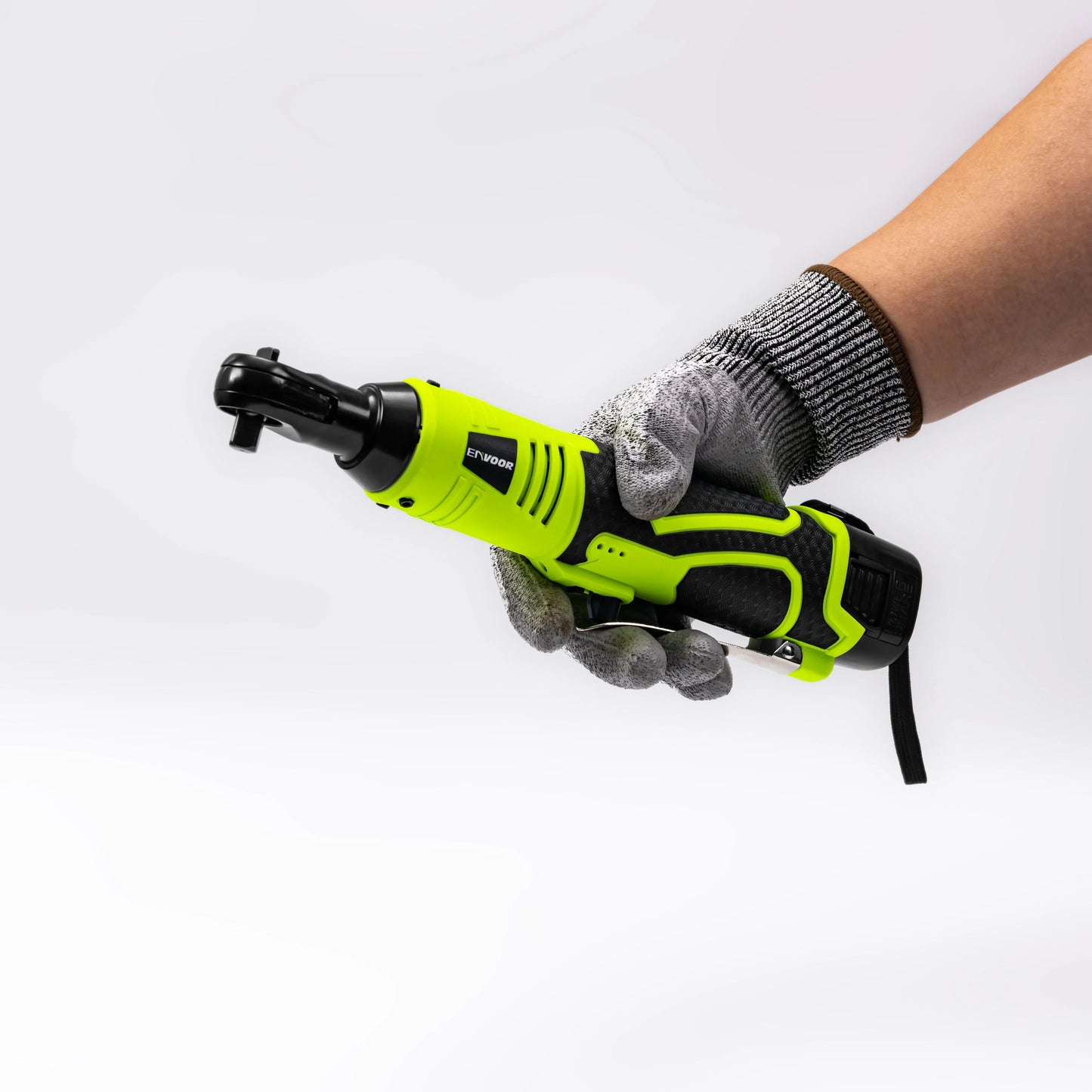 ENVOOR Model 2103 Ready Ship Cordless 18V Industrial DIY Grade Brushed Motor Lithium Battery Electric Ratchet Wrench 280N.m Max