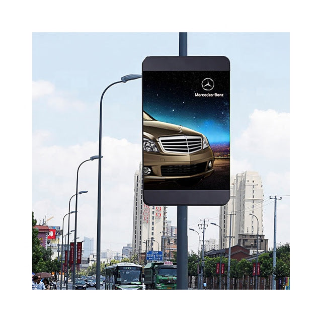 Outdoor P5 Solar Digital Billboard & Street Light LED Screen (Waterproof IP65)