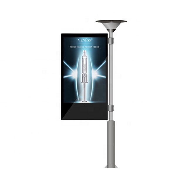 Outdoor P5 Solar Digital Billboard & Street Light LED Screen (Waterproof IP65)