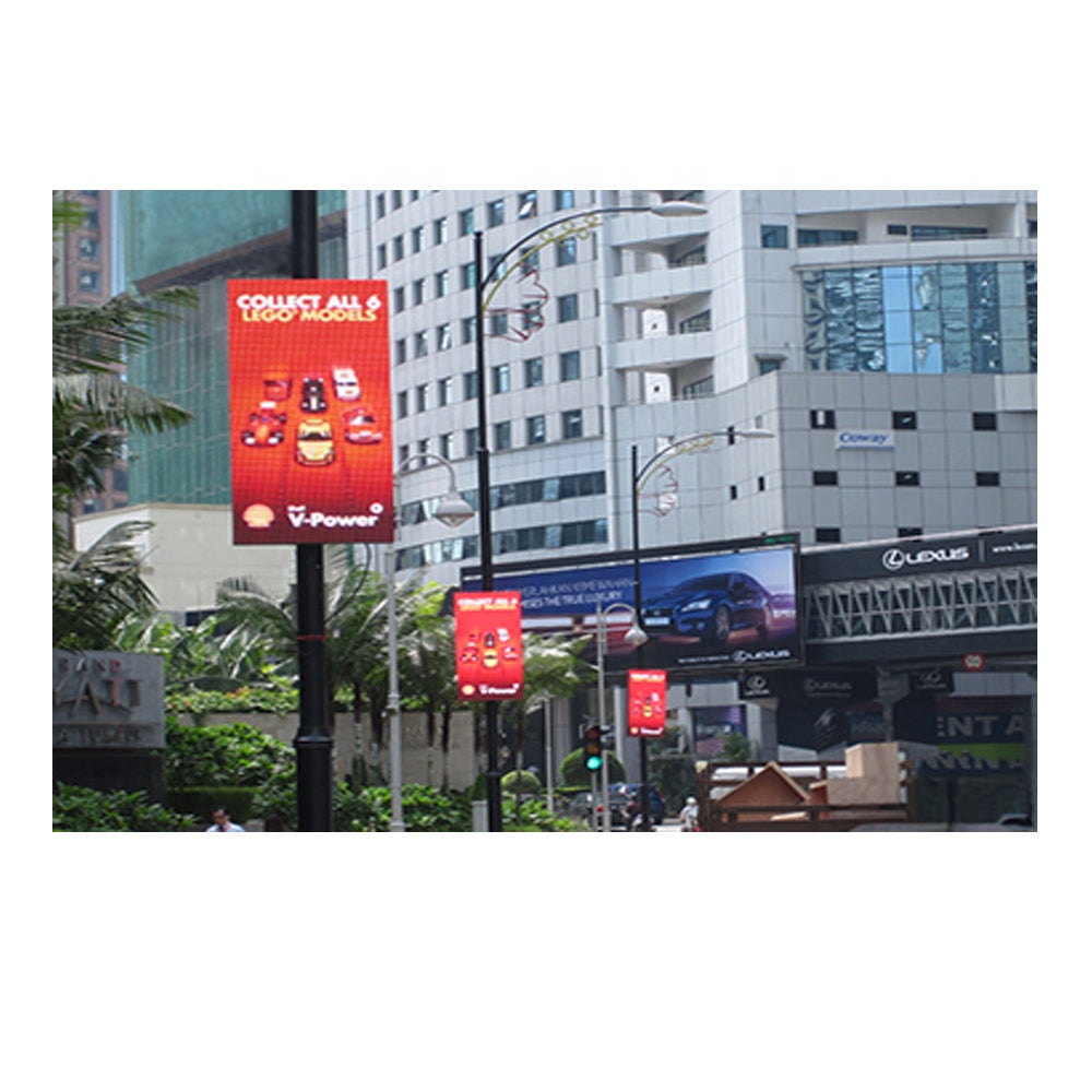 Outdoor P5 Solar Digital Billboard & Street Light LED Screen (Waterproof IP65)