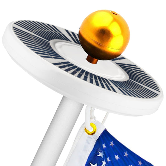 Ultra-Bright 48 LED Solar Flagpole & Outdoor Tent Light (Weatherproof)