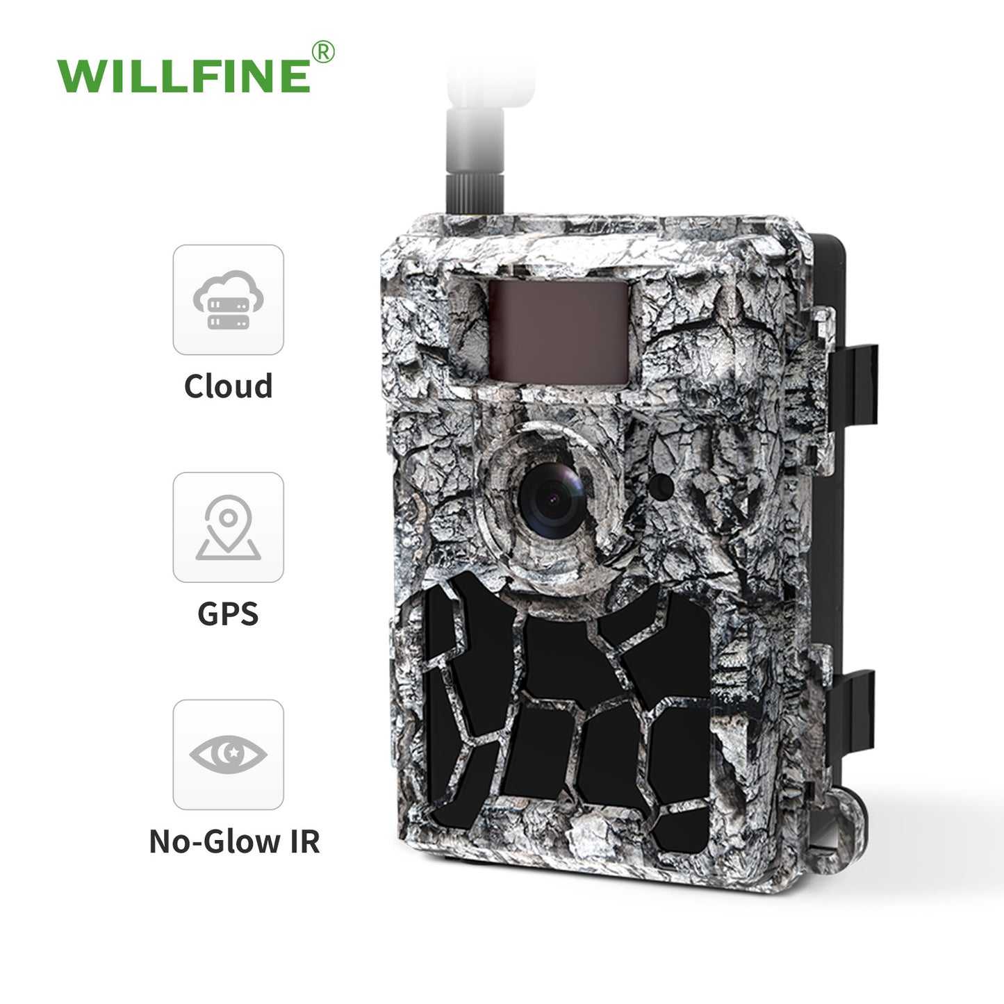 WILLFINE 4G LTE Solar-Powered Wildlife & Trail Camera (Live Stream & Motion Detection)