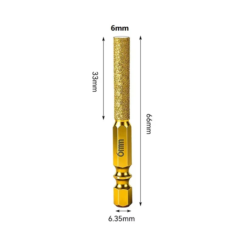 Diamond Core Bits Hex Shank Dry Drilling for Ceramic Tile Granite Marble Hole Saw Tile Cutting Tool Set