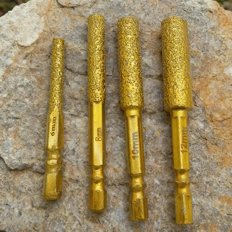 Diamond Core Bits Hex Shank Dry Drilling for Ceramic Tile Granite Marble Hole Saw Tile Cutting Tool Set