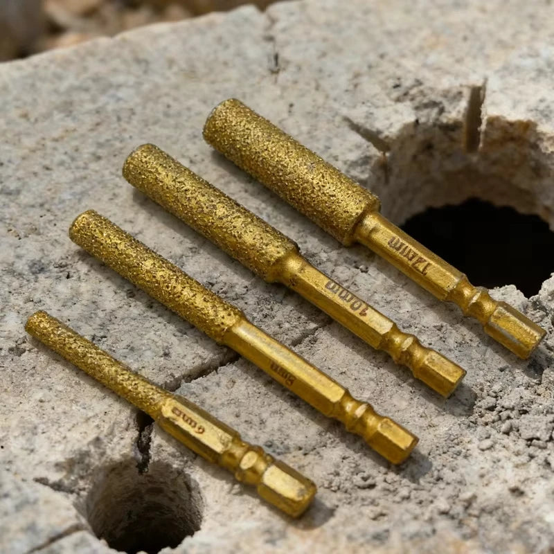 Diamond Core Bits Hex Shank Dry Drilling for Ceramic Tile Granite Marble Hole Saw Tile Cutting Tool Set