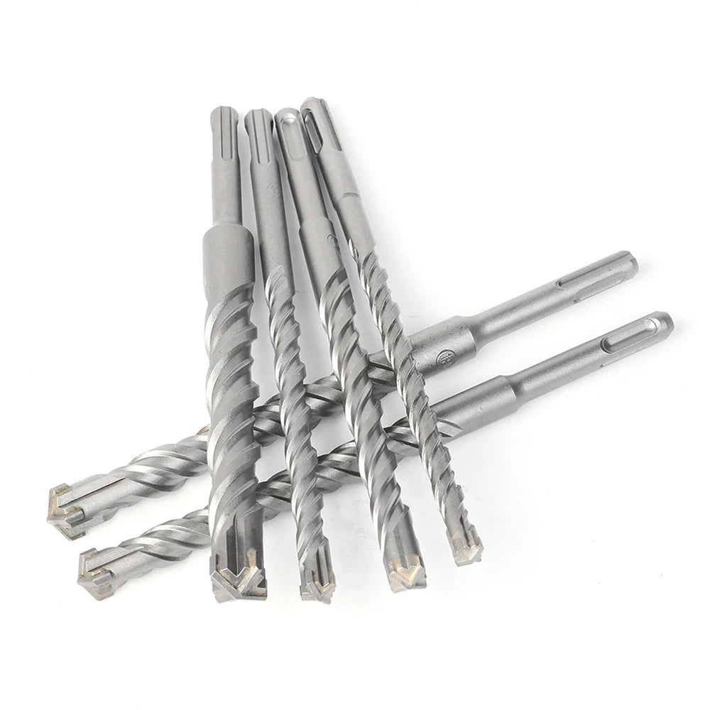 Drill Bit Set 7 Pieces, Concrete Drill Bit 160mm(Diameter4, 5, 6, 7, 8, 10,12mm), Hammer Drill Bit with 4 Cutting Edges