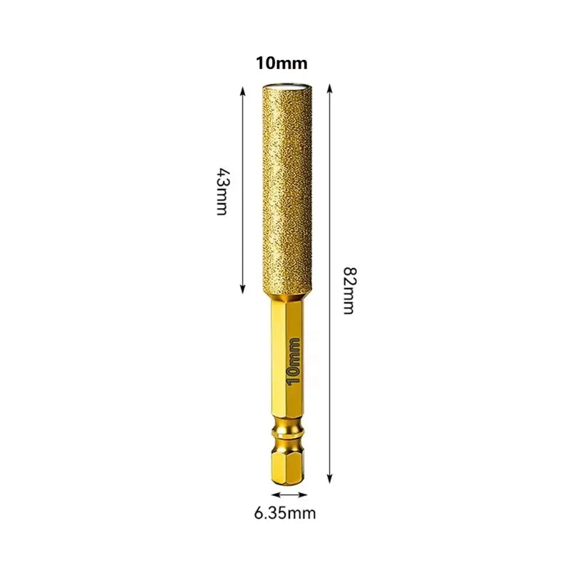 Diamond Core Bits Hex Shank Dry Drilling for Ceramic Tile Granite Marble Hole Saw Tile Cutting Tool Set