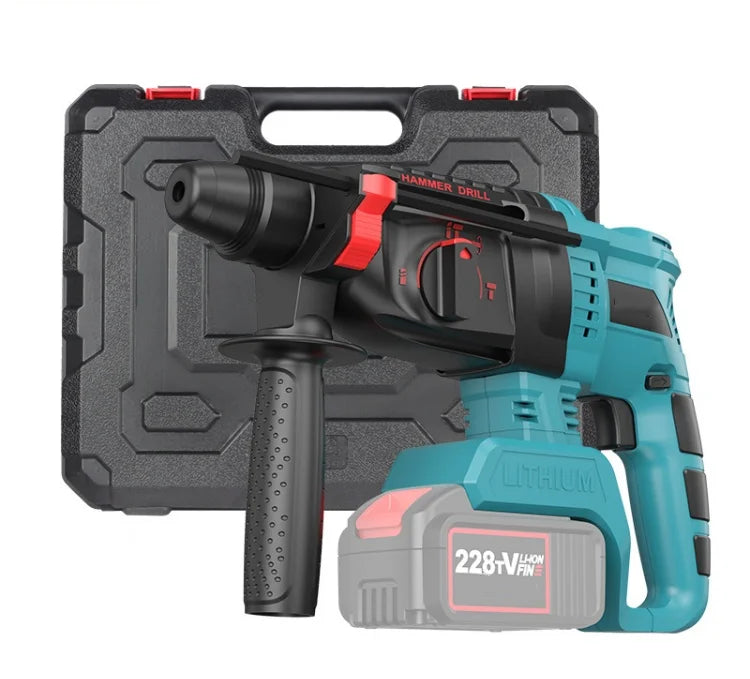 High Power Industrial Electric Rotary Hammer Drill Set 26/28/32mm Diameter SDS Concrete Breakers 220V Heavy Duty Jackhammer for
