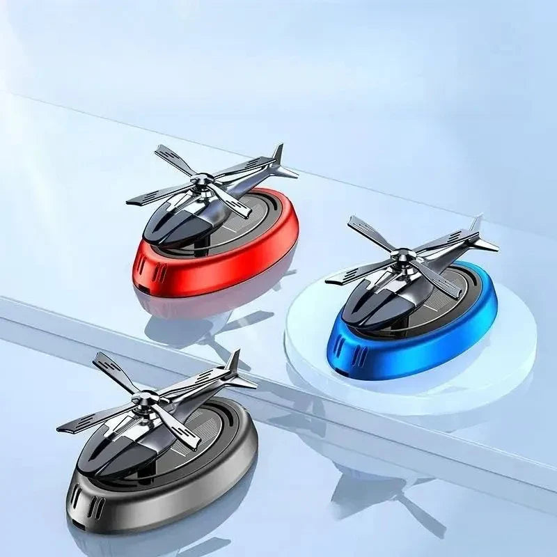 Solar Aircraft Car Decoration Ornament-4