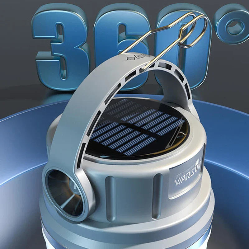 1100 Lumen Solar Rechargeable Camping Lamp Light-3