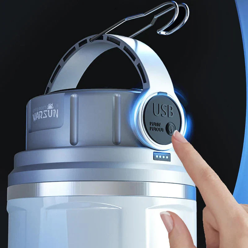 1100 Lumen Solar Rechargeable Camping Lamp Light-2