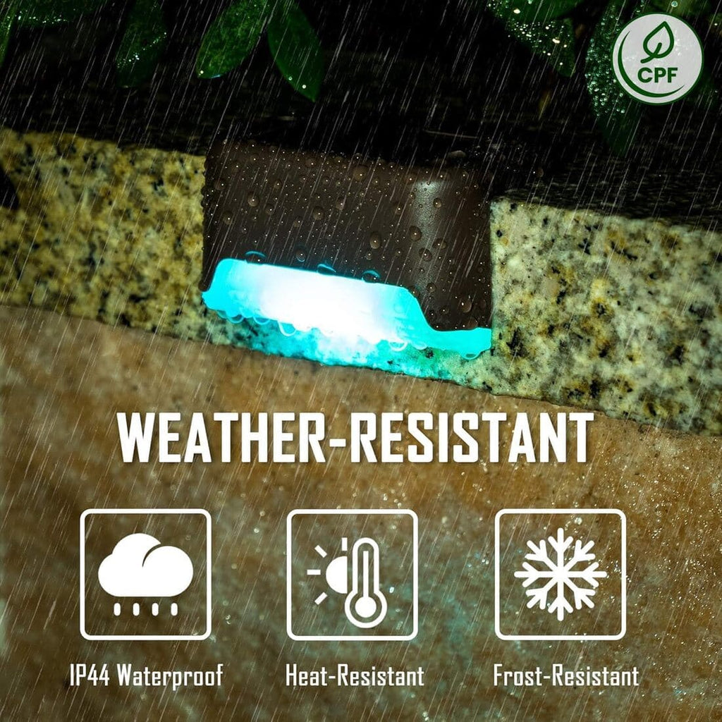 Horizontal Colorful Solar Deck Lights Set-1