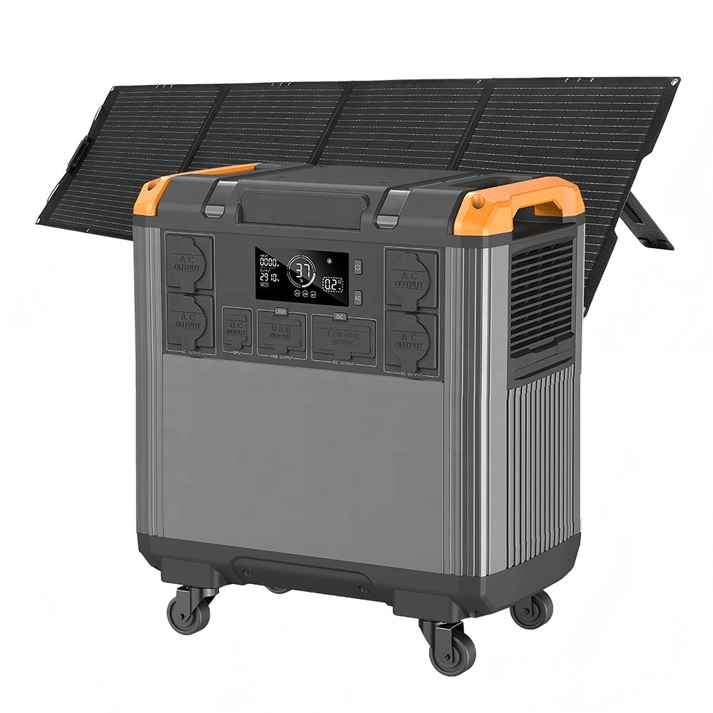 3000W Heavy-Duty LiFePO4 Portable Power Station & Solar Generator (230V EU Outlets)