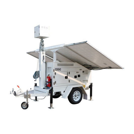 USA Standard Mobile Solar Surveillance & Monitoring Trailer Tower