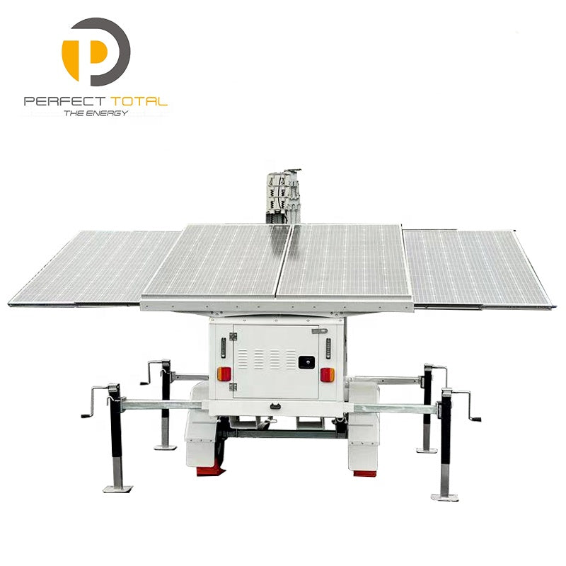USA Standard Mobile Solar Surveillance & Monitoring Trailer Tower