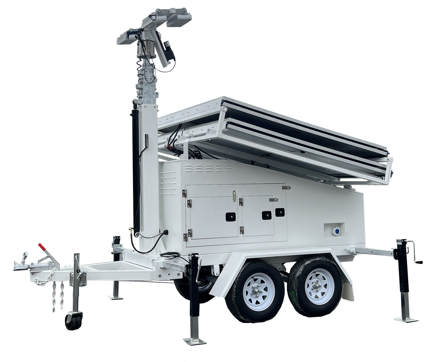 USA Standard Mobile Solar Surveillance & Monitoring Trailer Tower