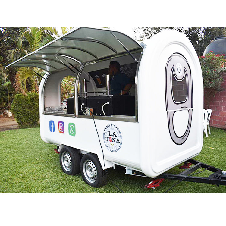 FR300 Solar-Powered Commercial Mobile Food & Ice Cream Trailer Cart – Fully Customizable
