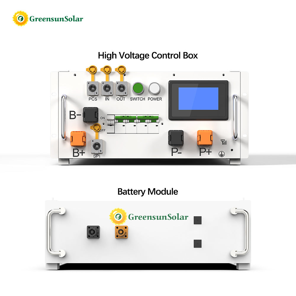 Greensun 51.2V 100Ah LiFePO4 High Voltage Battery – 5.12kWh Stackable Solar Storage Module