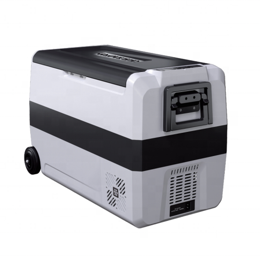 45L Portable Dual-Zone Compressor Car Fridge Freezer – 12V/24V DC, Solar & Battery Ready