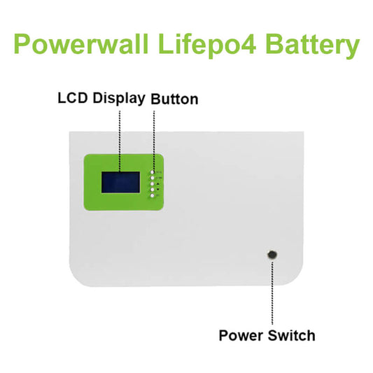 GreenPower 5.12kWh / 10.24kWh Solar Powerwall Battery (51.2V LiFePO4)