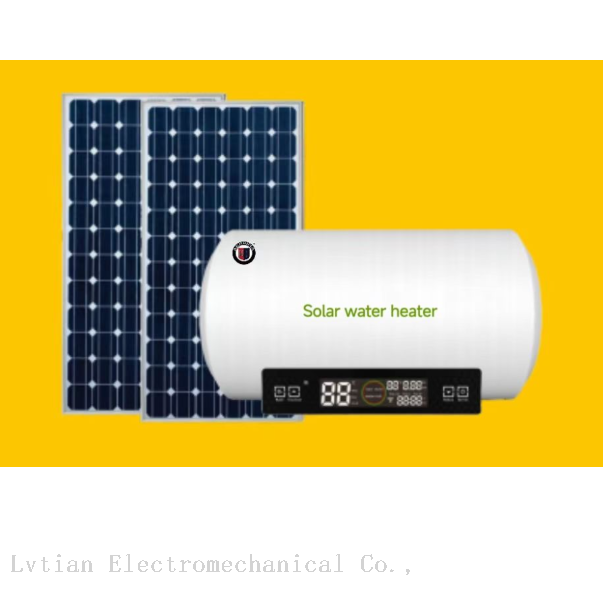 50L Hybrid Solar Water Heater System with MPPT & AC Grid Backup (1200W Solar / 2200W AC)