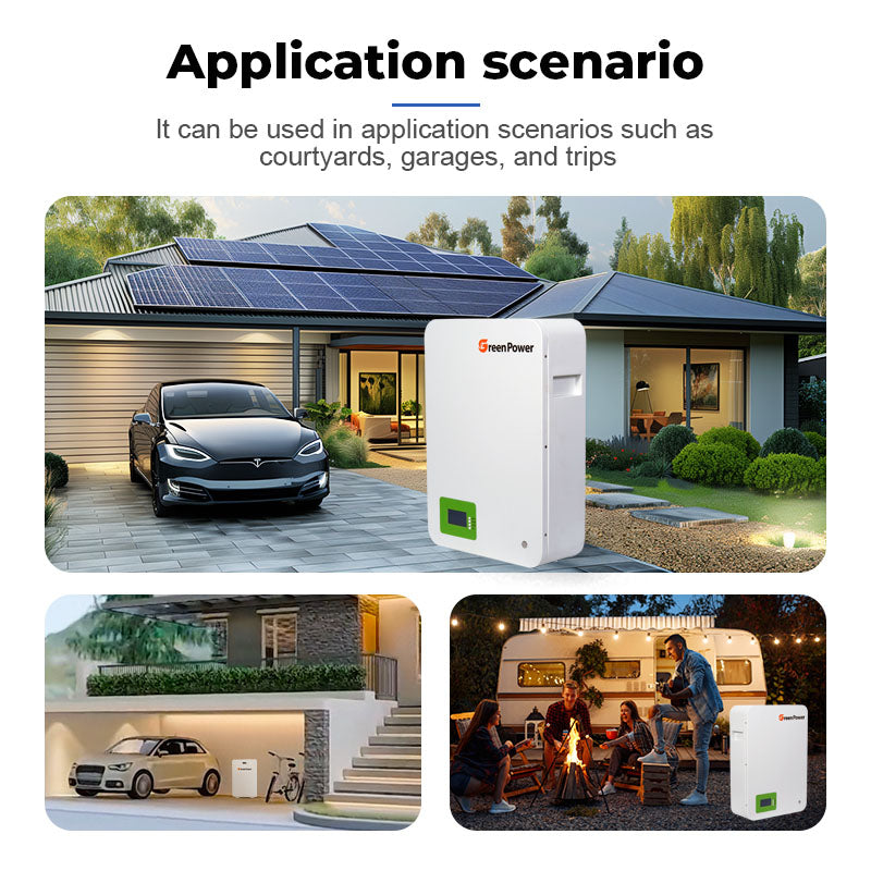 GreenPower 5.12kWh / 10.24kWh Solar Powerwall Battery (51.2V LiFePO4)
