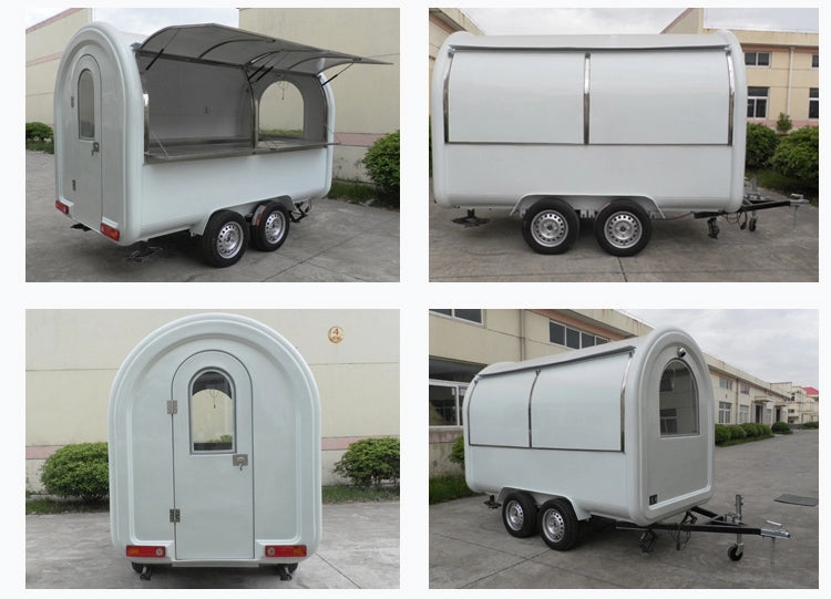 FR300 Solar-Powered Commercial Mobile Food & Ice Cream Trailer Cart – Fully Customizable