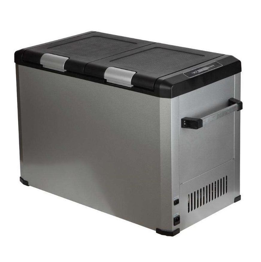 45L Portable Dual-Zone Compressor Car Fridge Freezer – 12V/24V DC, Solar & Battery Ready