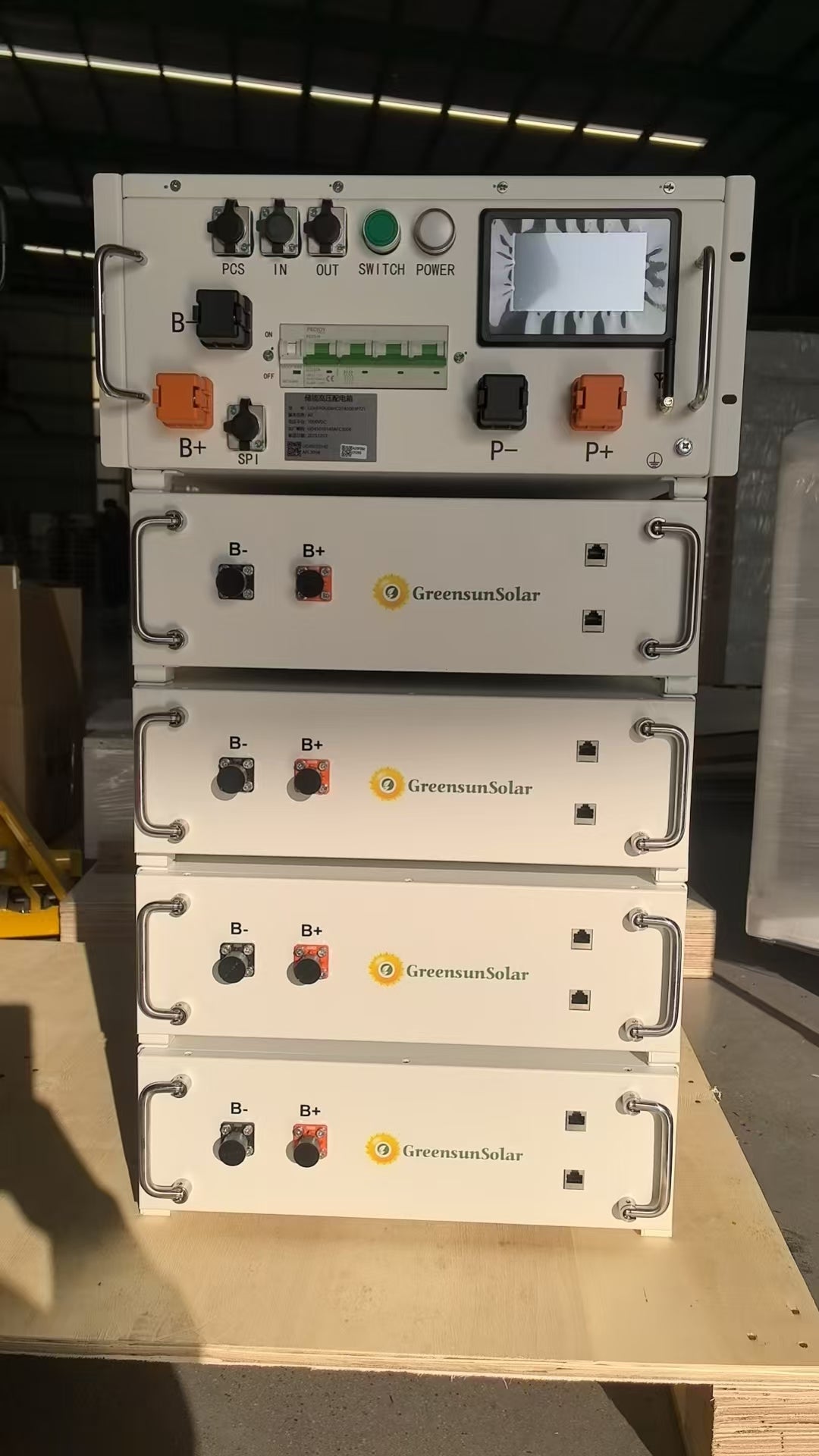 Greensun 51.2V 100Ah LiFePO4 High Voltage Battery – 5.12kWh Stackable Solar Storage Module