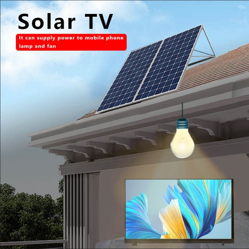 Demax 32" Solar DC Smart Digital TV Set (12V / 272Wh Battery + 40W Solar Panel Included)