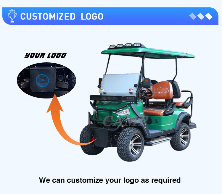 Luxury 6-Seater Off-Road Electric Golf Cart & Utility Vehicle (72V / 5kW Motor)