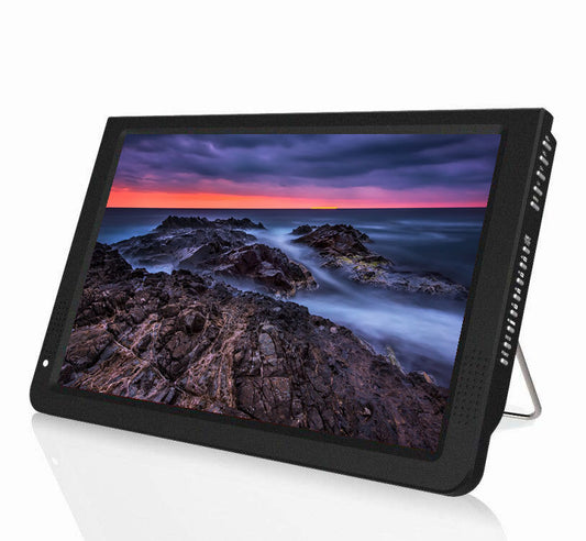 14" Portable Digital TV with Built-in Battery & Solar/12V DC Input