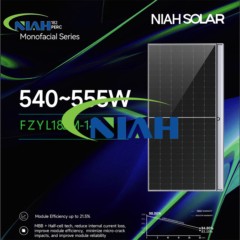 550W N-Type TOPCon Monocrystalline High-Efficiency Solar Panel
